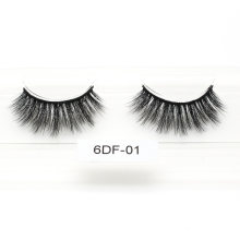 Manufacturer Factory Price Handmade 6D Faux Mink Strip Eyelashes